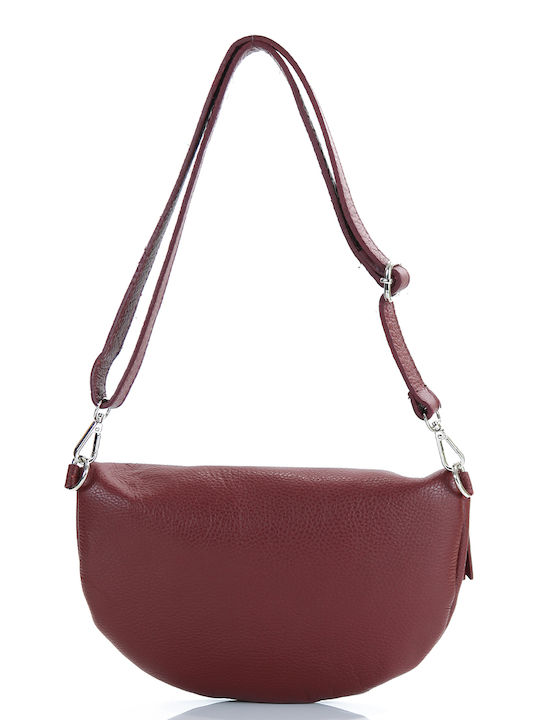 Passaggio Leather Women's Leather Shoulder Bag Burgundy