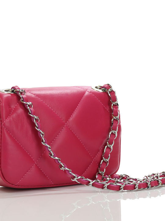 Passaggio Leather Women's Leather Shoulder Bag Fuchsia