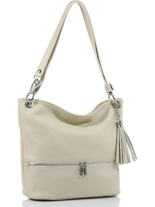 Passaggio Leather Damenhandtasche Beige