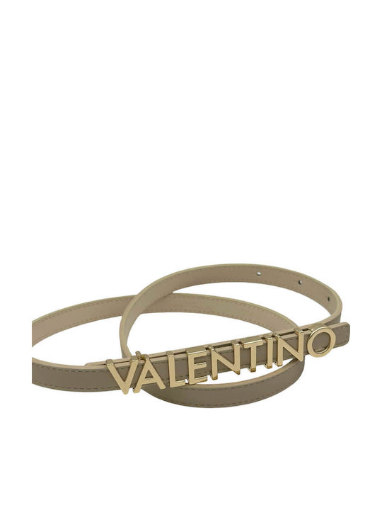 Leather Women's Belt Beige VCS6W555 B92