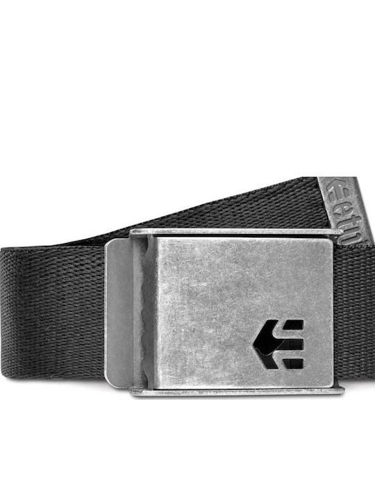 Men's Belt Fabric Webbing Belt Black