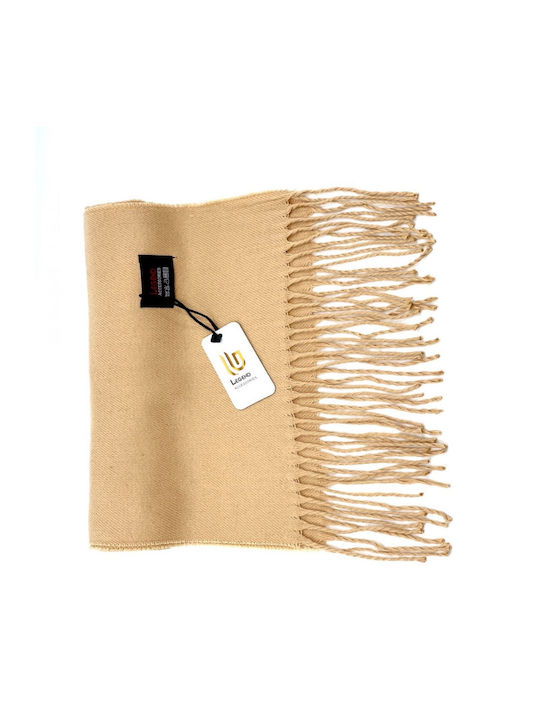 Legend Accessories Men's Cashmere Scarf Brown -CAMEL