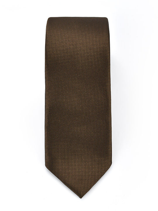 Messaggero Men's Tie Monochrome Brown