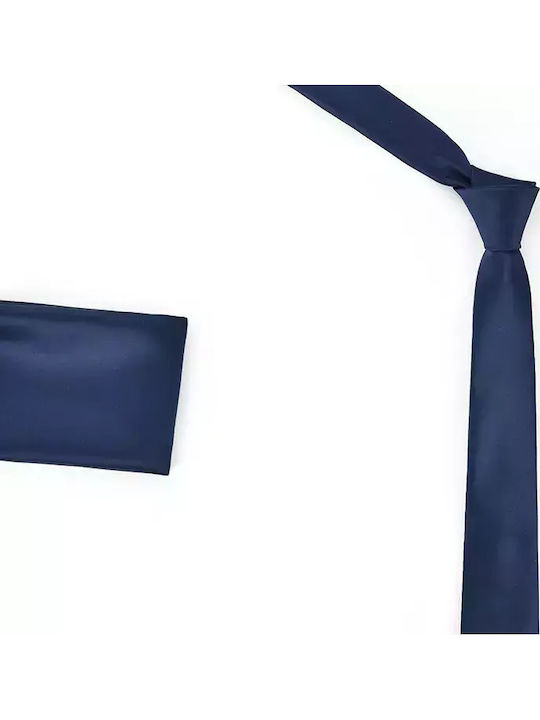 Messaggero Men's Tie Set Monochrome in Blue Color