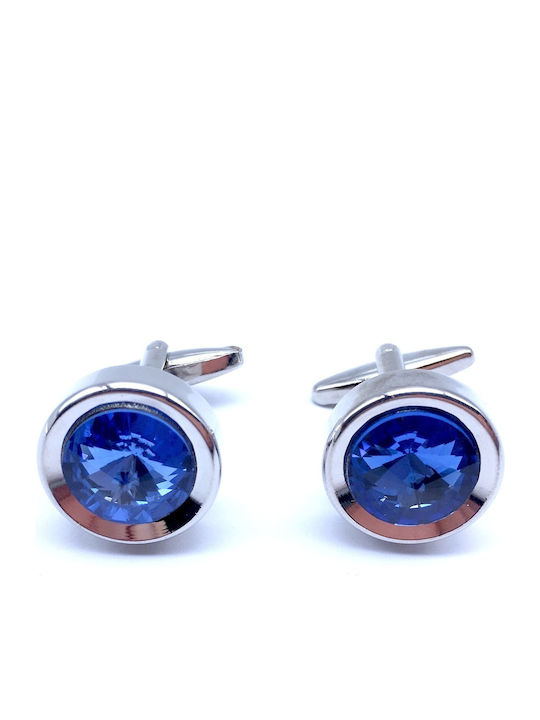 Legend Accessories Cufflinks of Silver Blue