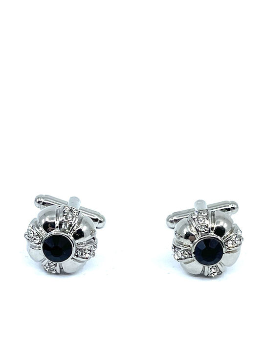 Legend Accessories Cufflinks of Silver Blue