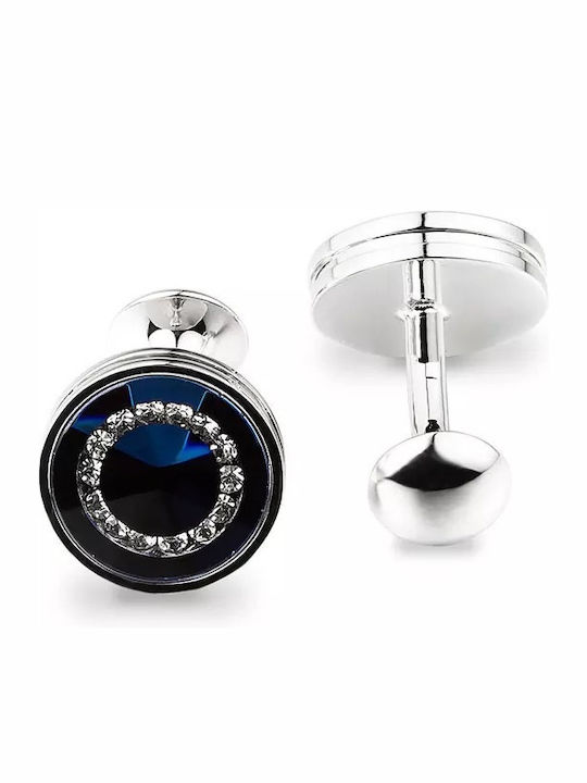 Legend Accessories Manschettenknöpfe aus Silber in Blau Farbe
