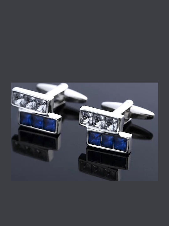 Legend Accessories Butoni din Argint de culoare Albastru Legend Accessories Butoni din Argint de culoare Albastru