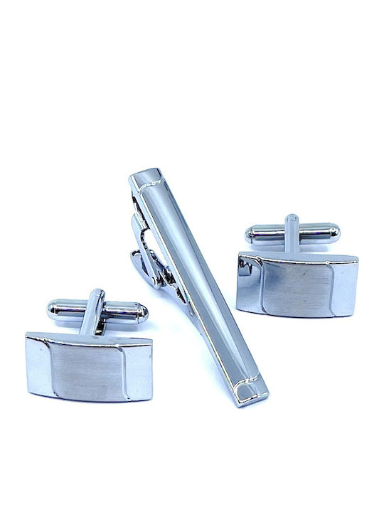 Legend Accessories Мансети от Silver в Сребрист Цвят