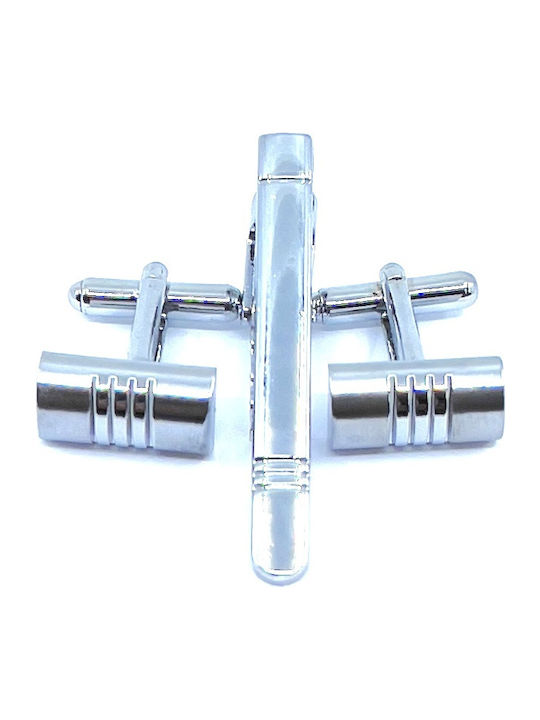 Legend Accessories Мансети от Silver в Сребрист Цвят