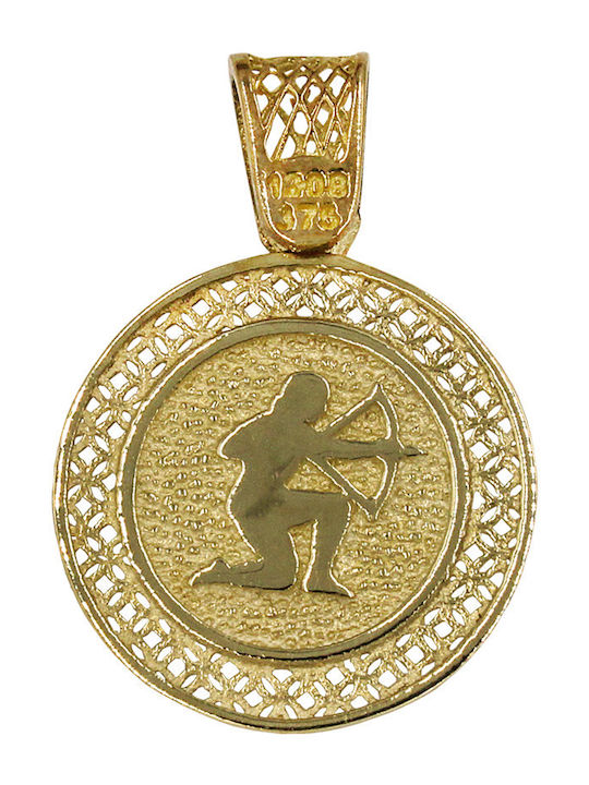 Roloi Kaliamanis Vergoldete Halskette Talisman Tierkreiszeichen Stier aus Gold 9K