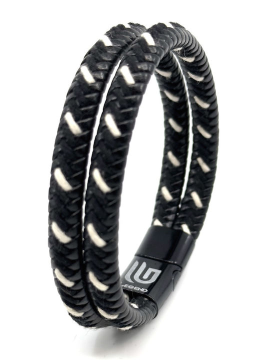 Legend Accessories Βραχιόλι από Δέρμα 21cm