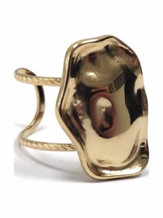 Karma Gifts Women's Steel Gold Plated Ring