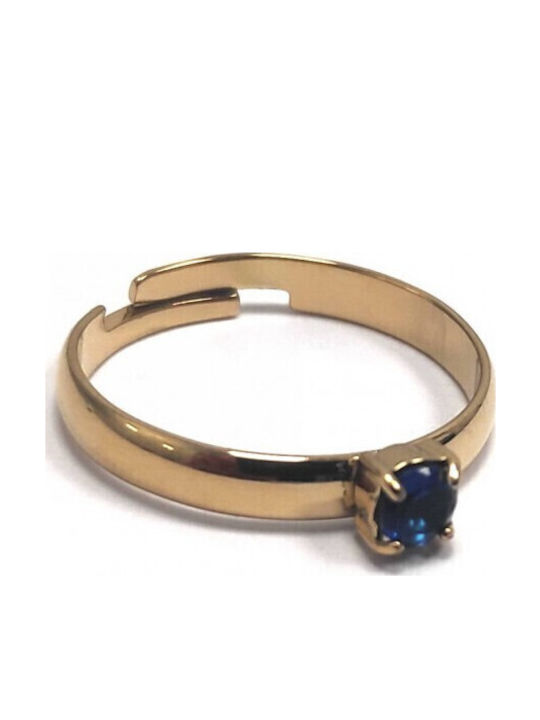 Karma Gifts Women's Steel Gold Plated Ring
