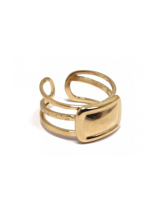 Karma Gifts Women's Gold Plated Steel Ring