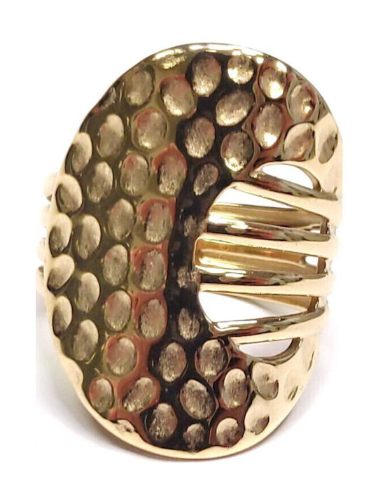 Karma Gifts Women's Steel Gold Plated Ring