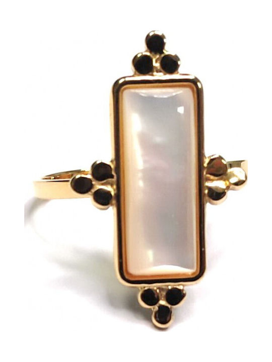 Karma Gifts Women's Steel Gold Plated Ring