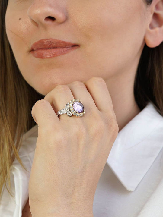 Dimitrios Exclusive Ring with Stones made of Gold 18K