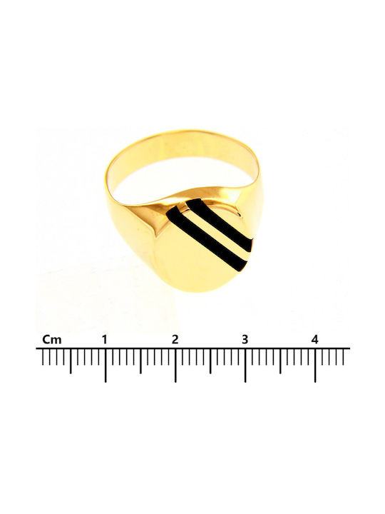 Mentzos Men's Gold Ring 14K