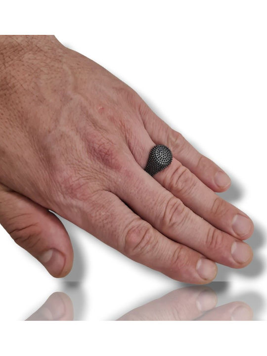 Mentzos Ring made of Silver Gold Plated