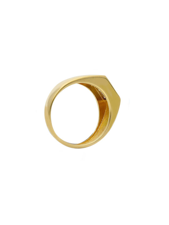 Mentzos Herren Ring aus Weißgold 18K