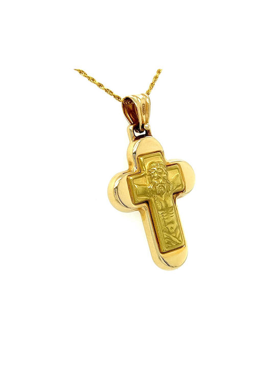 Xryseio Men's Gold Cross 14K