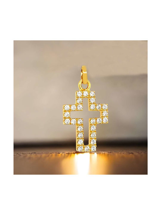 Xryseio Women's Gold Cross 14K