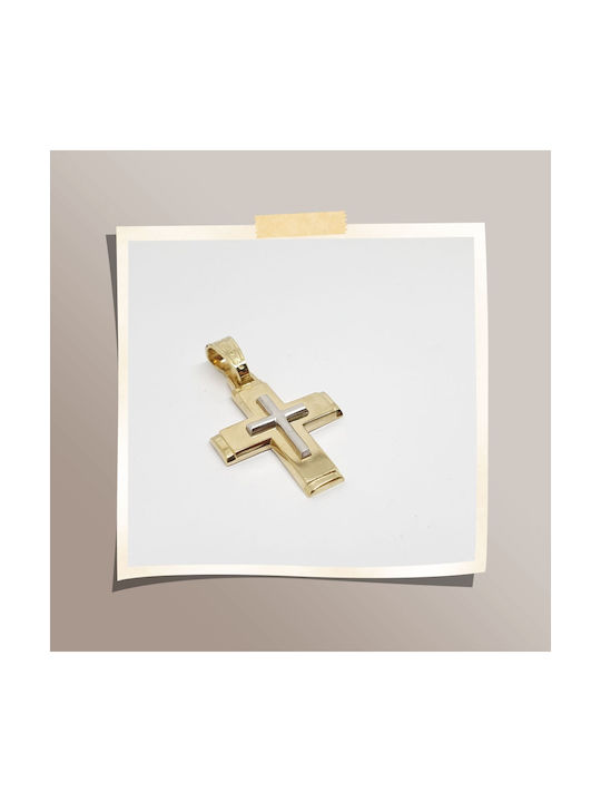 Mentzos Gold Kreuz 14K