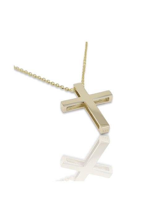 Mentzos Gold Cross 14K with Chain