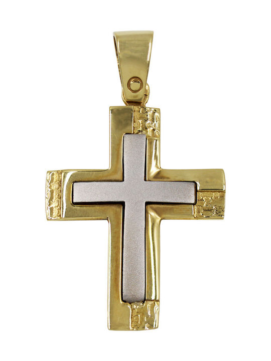 Roloi Kaliamanis Men's Gold Cross 14K Double Sided