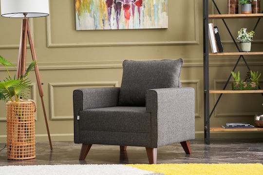 Πολυθρόνα Sestria 82x81x85cm Γκρι