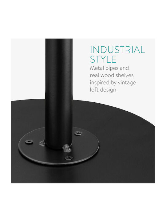 Shelves Wall Black 3pcs 20x15x17cm