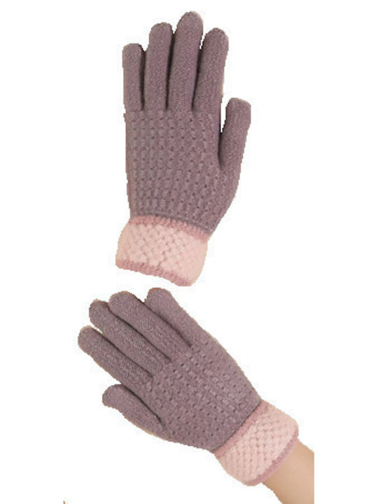 Tatu Moyo Lila Gestrickt Handschuhe