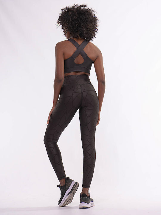 Everyday Women's Cropped Firming High Waist & Push Up Black Leggings