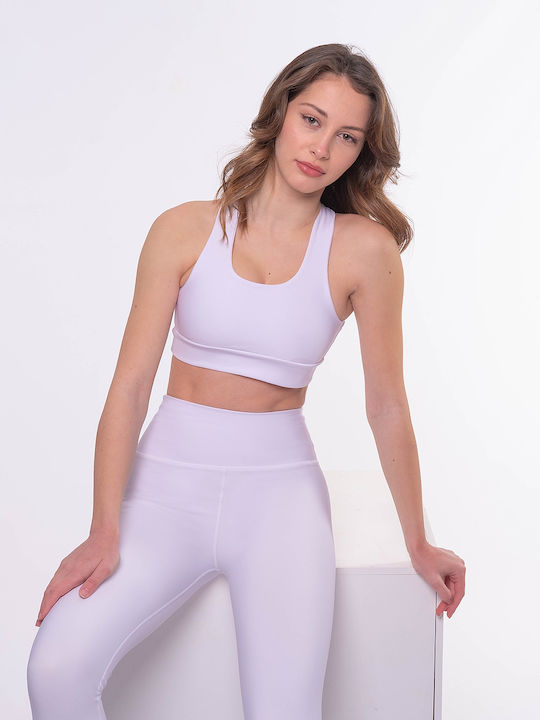 Querto Leggings Pentru Instruire Colanți Lung Strângere Talie Înaltă și Push Up Albi