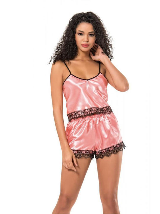 Moongirl Summer Satin Babydoll Pink