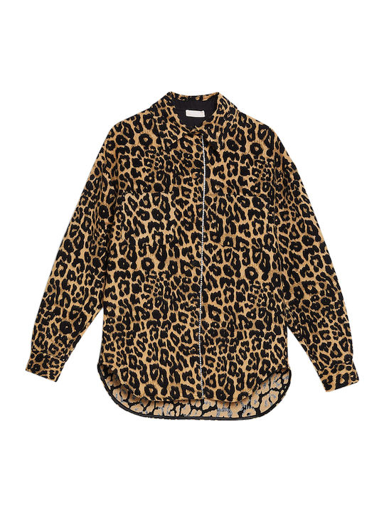 Femeie Leopard Overshirt
