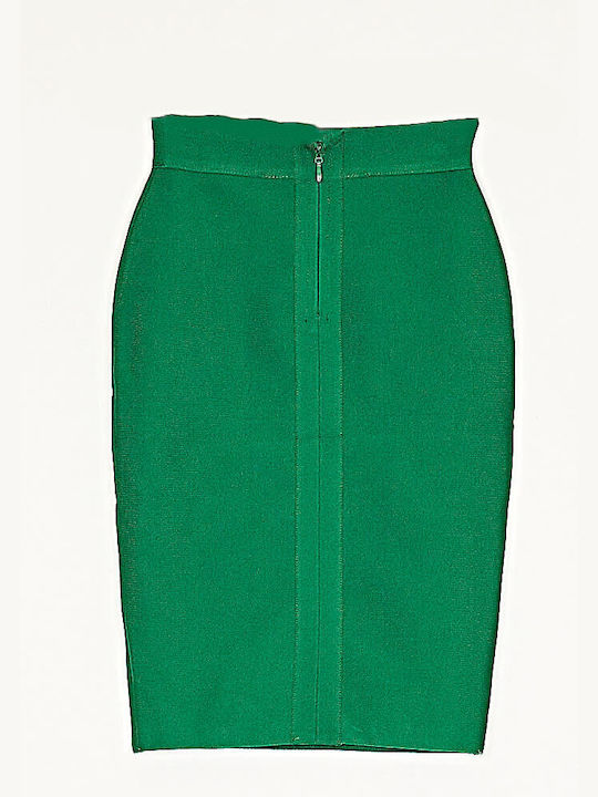 Creion Midi Fustă Verde