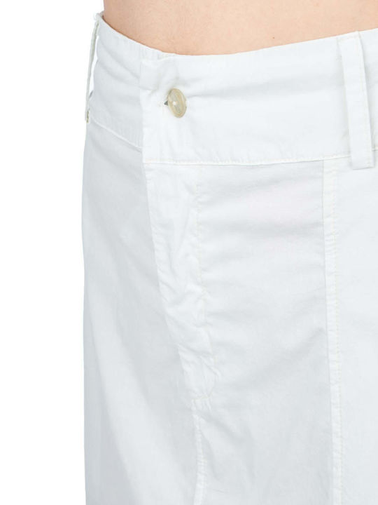 High-waisted Maxi Skirt White