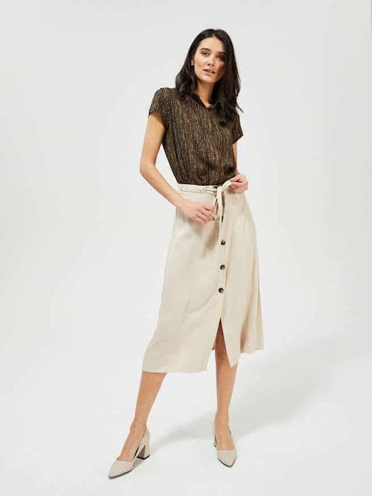 Make your image Maxi Skirt in Beige color