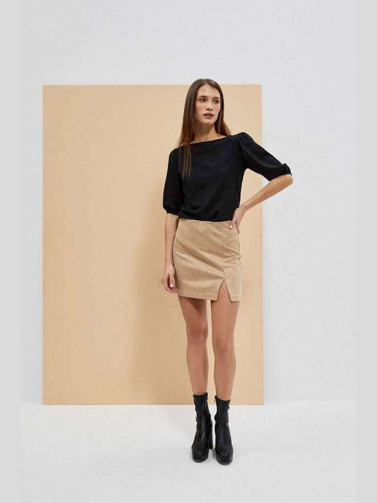 Make your image Mini Skirt in Beige color