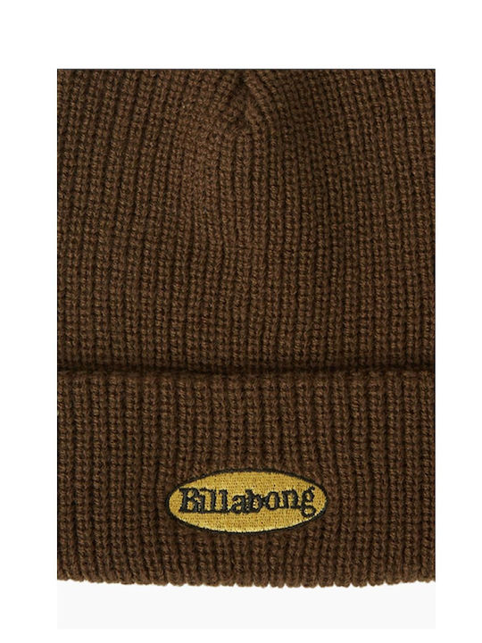 Walled Beanie Unisex Beanie Knitted in Brown color