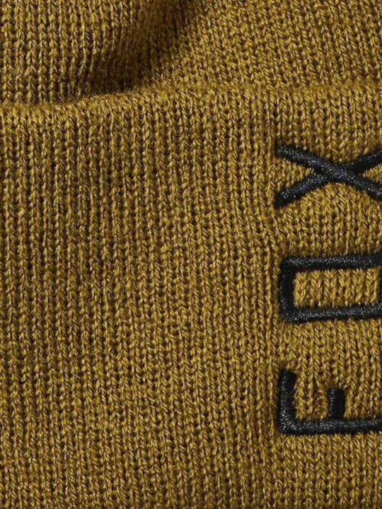 Daily Beanie Unisex Σκούφος Πλεκτός σε Καφέ χρώμα