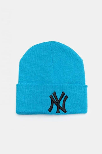 Beanie Unisex Beanie mit Rippstrick in Hellblau Farbe