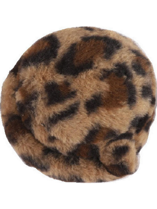 Γυναικείο Earmuff Πλεκτό σε Καφέ χρώμα
