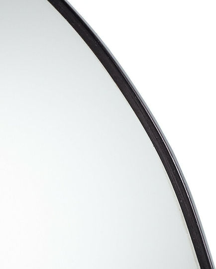 La Redoute Interieurs Oglindă de Perete Ovală cu Negru Ramă din Metalic 36x30cm 1buc