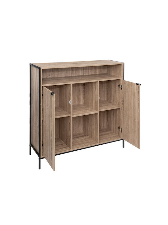 Wooden Sideboard Beige 114x37x110cm