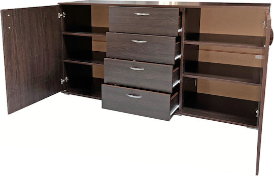 Μπουφές Ξύλινος με Συρτάρια Wenge 170x45x90cm Μπουφές Ξύλινος με Συρτάρια Wenge 170x45x90cm