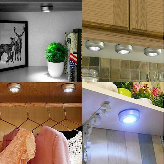 Dekton LED Аварийно осветление Спот с Самозалепваща лента за монтаж 3бр