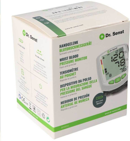 Dr. Senst Electronical Blood Pressure Monitor Wrist with Arrhythmia Detection 15.009.0004